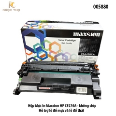 Hộp Mực In Maxsion HP CF276A – Không chip – Có lỗ đổ mực & lỗ thải – 3.000 trang – Full VAT