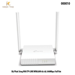 Router Wi-Fi TP-Link TL-WR820N – WiFi TP-Link Chuẩn N 300Mbps – 2 Ăng-ten 5dBi – Hỗ Trợ IPTV, Mạng Khách
