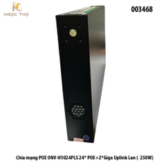 Switch PoE ONV-H1024PLS – Chia mạng Poe - 24 cổng PoE+ 10/100Mbps + 2 uplink Gigabit (250W) | Chính hãng – Full VAT