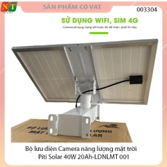 Bộ lưu điện Camera năng lượng mặt trời Piti Solar 40W 20Ah-LDNLMT 001 - Full vat