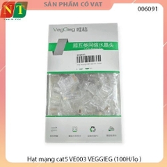 Hộp 100 đầu bấm mạng RJ45 cat5 chân đồng xịn VEGGIEG