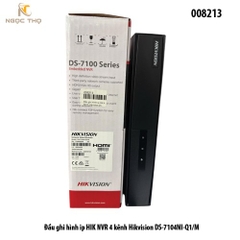 Đầu ghi hình IP Hikvision DS-7104NI-Q1/M – NVR 4 kênh 4MP – H.265+ – HDMI/VGA – Chính hãng – Full VAT – BH 24T