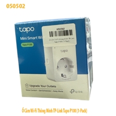 Ổ Cắm Wi‑Fi Thông Minh TP‑Link Tapo P100 (1‑Pack) – Chính hãng, Full VAT