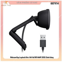 Webcam Kẹp Logitech Brio 100 Full HD1080P - chân usb - Chính hãng - chính hãng