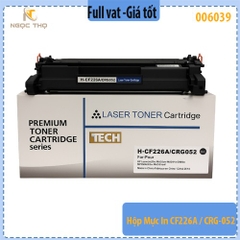 Hộp mực in Tech CF226A / CRG-052 – Có lỗ đổ mực & đổ thải – Full VAT