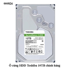 Ổ Cứng HDD Toshiba 10TB – 3.5" SATA III 6Gb/s – 7200rpm, Cache 256MB – Chính Hãng – Full VAT