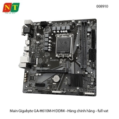 Mainboard Gigabyte GA-H610M-H DDR4 – Bo Mạch Chủ M-ATX – Hỗ Trợ Intel Gen 12/13 – Chính Hãng – Full VAT