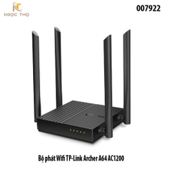 Bộ Phát WiFi TP-Link Archer A64 – Router WiFi Tplink AC1200 Dual Band – MU-MIMO,  4 Ăng-ten – LAN/WAN Gigabit