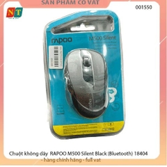 Chuột không dây  RAPOO M500 Silent Black (Bluetooth) 18404 - hàng chính hãng - full vat