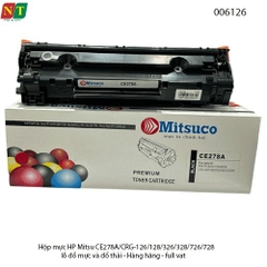 Hộp mực Mitsuco CE278A (78A) – tương thích CRG-126/128/326/328/726/728 –  Có lỗ đổ mực - chính hiệu - full vat
