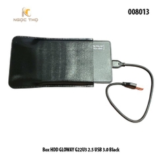 Box HDD 2.5″ Gloway G22U3 - Hộp Ổ Cứng 2.5 inch GLOWAY G22U3 – USB 3.0 | Màu Đen Sang Trọng – Tốc Độ Cao