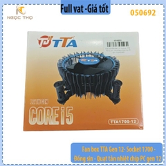 Quạt tản nhiệt CPU gen 12 đồng xịn  - Fanbox CPU TTA  Socket 1700 - Fan box dành cho CPU 12th, 13th và 14th - full vat