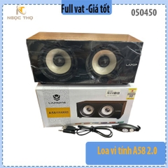 Loa vi tính LAPOP A58 2.0 – USB 5V + Jack 3.5mm – 3W×2 RMS – Âm thanh sống động – Chính hiệu – full vat