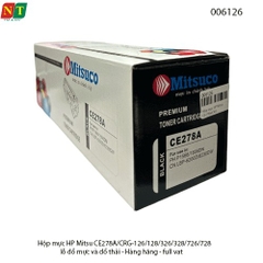 Hộp mực Mitsuco CE278A (78A) – tương thích CRG-126/128/326/328/726/728 –  Có lỗ đổ mực - chính hiệu - full vat