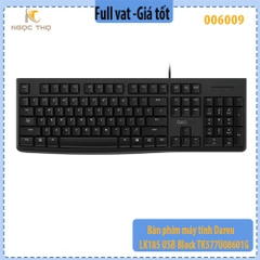 Bàn Phím Máy Tính Dareu LK185 – Full-Size 104 Phím – Kết Nối USB – Màu Đen – Chính Hãng – Full vat