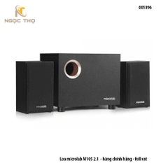 Loa Vi Tính Microlab M105 2.1 – Công Suất 10W RMS – Âm Bass Sâu, Vỏ Gỗ – Hàng Chính Hãng – Full VAT