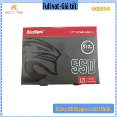 Ổ cứng SSD Kingspec 512GB SATA III 2.5 inch – tốc độ cao – chính hãng – full VAT
