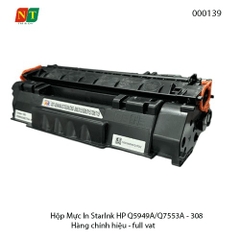 Hộp mực in Starink Q5949A Q7553A 49A 53A Canon CRG308 CRG315 CRG708 – có lỗ đổ mực ( tháo ốp ) – chính hiệu – full VAT