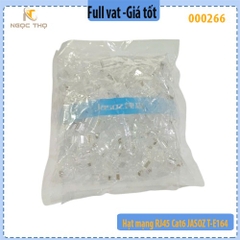 Hạt mạng Cat6 Hộp 100C Chân Đồng Mạ Vàng 1U Jasoz T-E164 - hàng chính hãng - full vat