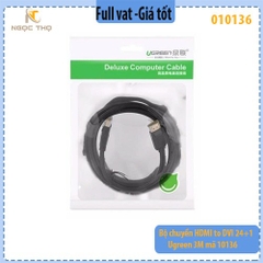 Bộ chuyển HDMI to DVI 24+1 Ugreen 3M mã 10136