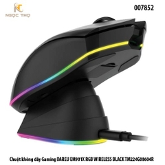 Chuột không dây Gaming DAREU EM901X RGB WIRELESS BLACK TM224G08604R - chính hãng - full vat