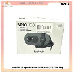 Webcam Kẹp Logitech Brio 100 Full HD1080P - chân usb - Chính hãng - chính hãng