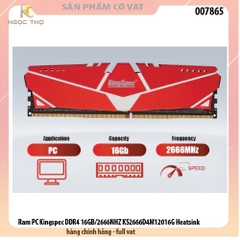 Ram PC Kingspec DDR4 16GB/2666NHZ KS2666D4M12016G Heatsink - hàng chính hãng - full vat