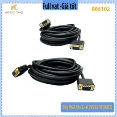 Dây VGA 5m 3+6 VEGGIEG V205 – Chính hãng – Full VAT