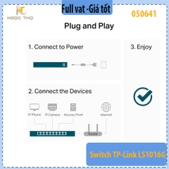 Switch TP- Link LS1016G – 16 Cổng Gigabit 10/100/1000Mbps - Dòng LiteWave – Desktop/Rackmount – Chính hãng – Full VAT