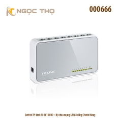 Switch TP-Link TL-SF1008D – Bộ Chia Mạng TP-link  8 Cổng 10/100Mbps – Vỏ Nhựa – Plug & Play – Hàng Chính Hãng