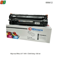 Hộp mực Mitsuco 337 / 83A (CF283A) – Có lỗ đổ & đổ thải – Chính hiệu – Full VAT