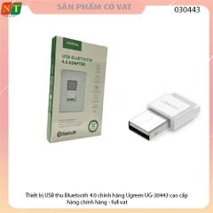 Thiết bị USB thu Bluetooth 4.0 chính hãng Ugreen UG-30443 cao cấp - hàng chính hãng  - full vat
