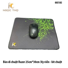 Bàn di chuột Razer 25×30cm – Dày 3mm – Viền bo 360° – Lót chuột cao cấp – Full VAT