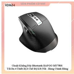 Chuột Không Dây Bluetooth RAPOO MT750S Tối Đa 4 Thiết Bị 3 Chế Độ Kết Nối - Hàng Chính Hãng