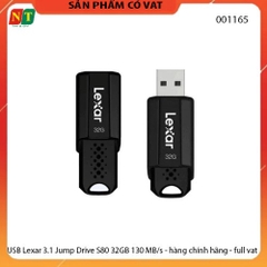 USB Lexar 3.1 Jump Drive S80 32GB 130 MB/s - hàng chính hãng - full vat