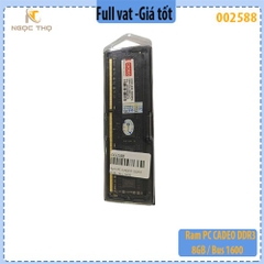 RAM PC CADEO DDR3 8GB Bus 1600MHz – Mới 100% – BH 2 năm – Full VAT