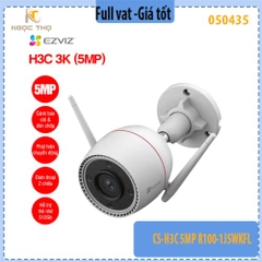 Camera Wifi Ngoài Trời Ezviz CS-H3C 5MP (R100-1J5WKFL) – Có Màu Ban Đêm, Đàm Thoại 2 Chiều, Báo Động Thông Minh, Ống Kín