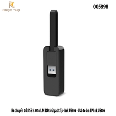 Bộ chuyển đổi USB 3.0 to LAN RJ45 Gigabit TP-Link UE306 – cắm là chạy – chính hãng – full VAT