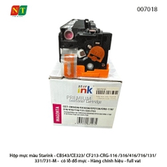 Hộp Mực Màu Starink CB543 / CE323 / CF213 – CRG-116 / 316 / 416 / 716 / 131 / 331 / 731 (Magenta) – Có Lỗ Đổ Mực