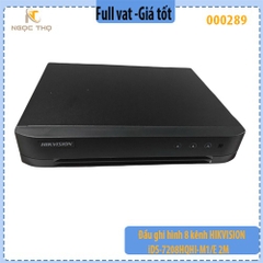 Đầu ghi HIKVISION iDS-7208HQHI-M1/E – 8 kênh TVI AI AcuSense – Chính hãng, Full VAT