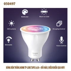Bóng đèn thông mình TP-Link Tapo L630 GU10 – Đổi 16 triệu màu | Wi-Fi 2.4GHz | Điều khiển app | BH 24T – Full vat