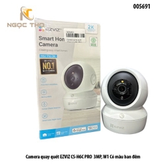 Camera Quay Quét EZVIZ CS-H6C Pro 3MP – Ban Đêm Có Màu – Đàm Thoại 2 Chiều – Chính Hãng – Full VAT