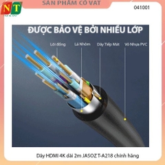 Dây HDMI 4K dài 2m JASOZ T-A218 - Hàng chính hiệu - full vat