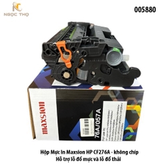 Hộp Mực In Maxsion HP CF276A – Không chip – Có lỗ đổ mực & lỗ thải – 3.000 trang – Full VAT