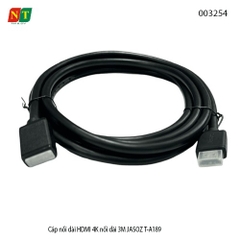 Dây Nối Dài HDMI 4K 3M JASOZ T-A189 – Chính Hãng, Full VAT | 4K Ultra HD – Băng Thông 18Gbps