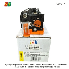 Hộp mực màu Starink Y (Vàng) – CB542A / CE322A / CF212A – Tương thích CRG-116/316/416/716/131/331/731- Hàng chính hiệu