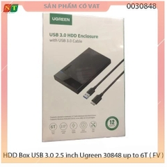 Hộp đựng ổ cứng HDD Box USB 3.0 2.5 inch Ugreen 30848 up to 6T - Full vat