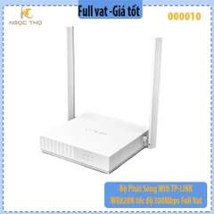 Router Wi-Fi TP-Link TL-WR820N – WiFi TP-Link Chuẩn N 300Mbps – 2 Ăng-ten 5dBi – Hỗ Trợ IPTV, Mạng Khách