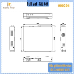 Đầu ghi hình HIKVISION iDS-7204HQHI-M1/E – 4 kênh AI thông minh – Hàng chính hãng, Full VAT