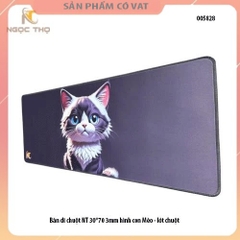 Bàn di chuột NT 30*70 3mm hình con Mèo - lót chuột